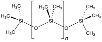 chemical structure of polydimethylsiloxane